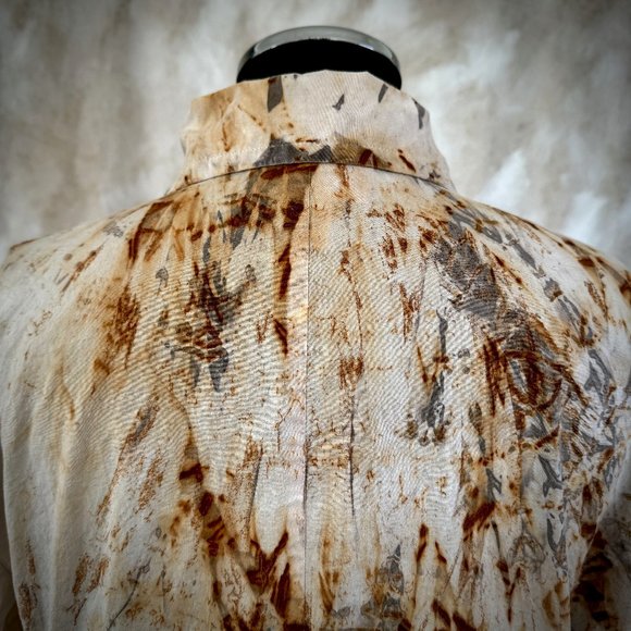 Hand Printed Post-Apocalypse Rusted Button Down - 12 - Picture 6 of 9